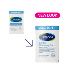 Cetaphil barra-textura-cremosa, adecuada para piel sensible, limpieza suave que respeta la barrera natural.