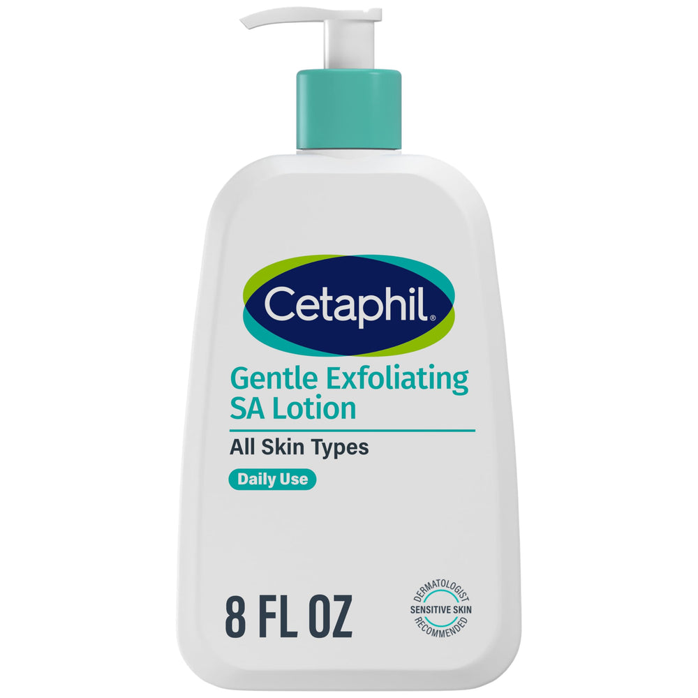 Cetaphil Locion Exfoliante SA: botella con pump, exfoliacion suave e hidratacion prolongada