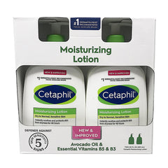 Cetaphil loción hidratante, textura suave, uso diario sin grasa para piel seca.
