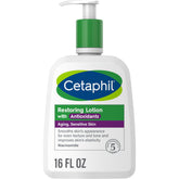 Cetaphil Loción Restauradora Antioxidantes, aplicación corporal, hidrata profundamente piel sensible durante todo el día.