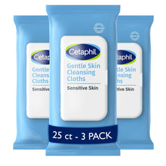 Cetaphil toallitas limpieza facial suave para piel sensible