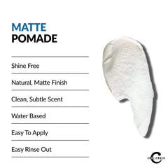 Challenger Pomada Mate, acabado mate sin brillo para un estilo natural.