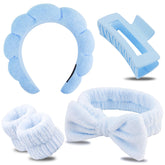 Chanaco diadema facial microfibra suave, ideal para mantener el cabello seco durante el lavado facial.
