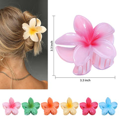 CHANDAT Pinza floral hawaiana amarillo, aporta brillo veraniego a cualquier look