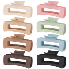 CHANDAT pinza negra grande y rectangular para cabello grueso
