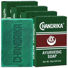 Jabón Chandrika Ayurveda, barra natural para limpieza suave diaria