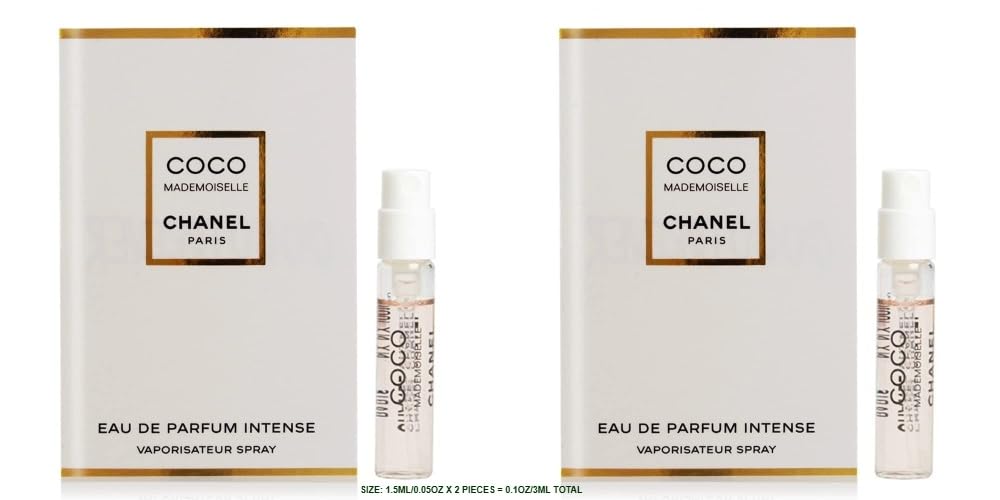 CHANEL Coco Mademoiselle Intense vials pair for convenient sampling and travel.