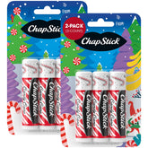 ChapStick Candy Cane bálsamo labial refrescante para labios secos.