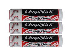 ChapStick Candy Cane: empaque exterior, práctico para viaje diario y protección de labios.