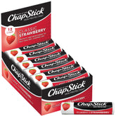 ChapStick Clásico Fresa: tubo de 12 unidades para hidratación diaria de los labios