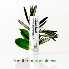 Textura cremosa de ChapStick Total Hydration Peace para labios secos