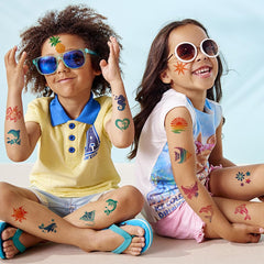 Tatuajes CHARLENT resistentes al agua, aptos para playa y piscina.