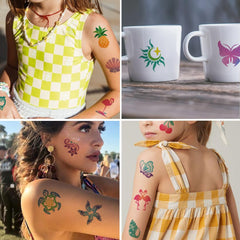 Tatuajes temporales CHARLENT para niños, seguros y fáciles de quitar.