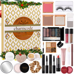CHARMCODE calendario de adviento de maquillaje 24 días, sorpresas festivas para looks diarios.