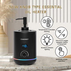 Charmkey pantalla digital muestra la temperatura en °C o °F.