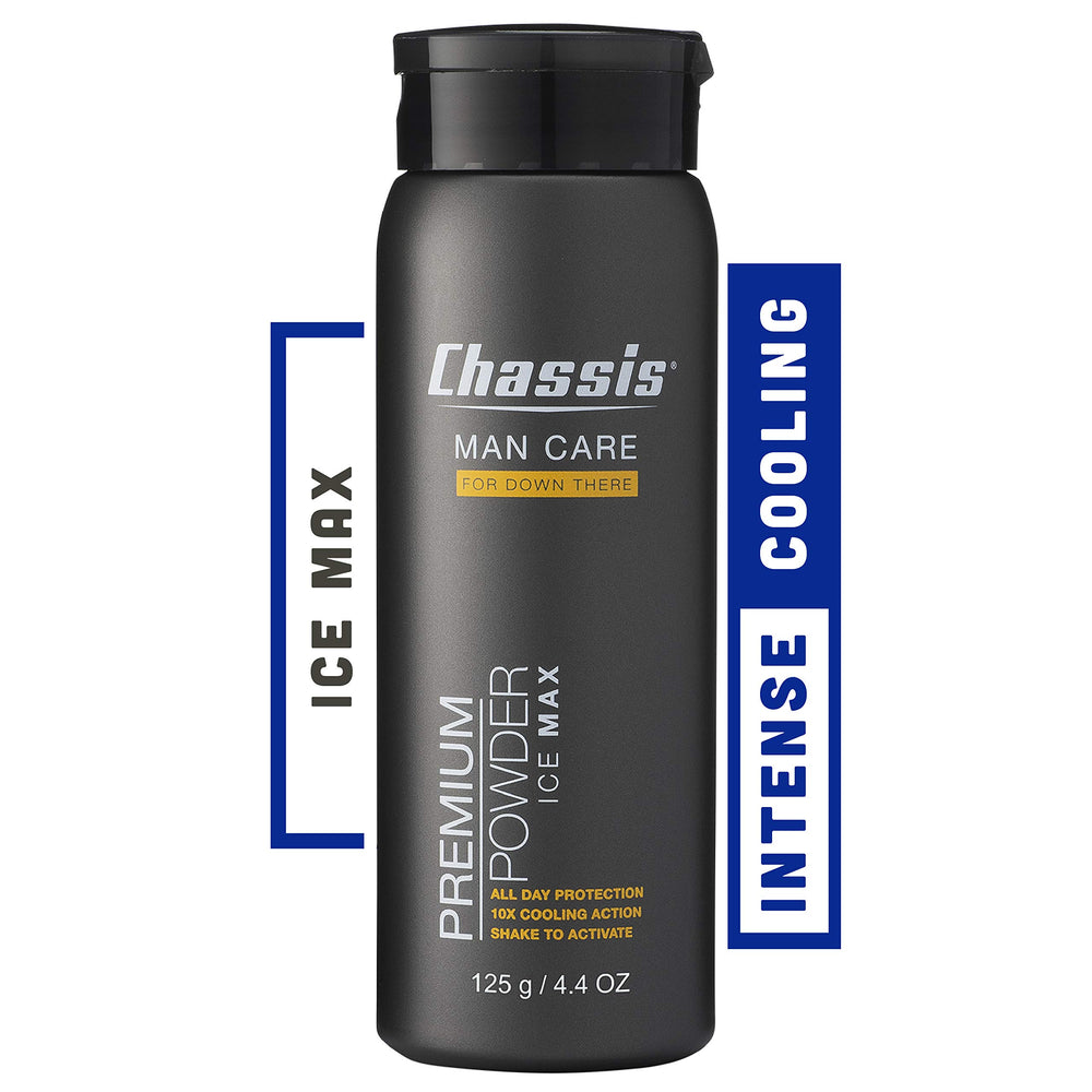 Chassis Ice Max polvo en frasco con protección contra olores para hombre