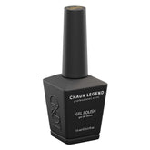 Chaun Legend esmalte gel negro opaco en botella para manicuras duraderas