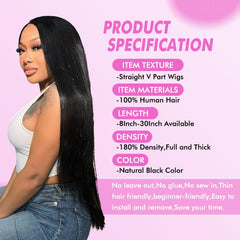 CHEETAHBEAUTY V Part wig cap construction for breathable comfort