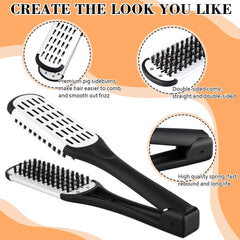 CHENGU peine forma V para fijar el pelo durante el peinado.