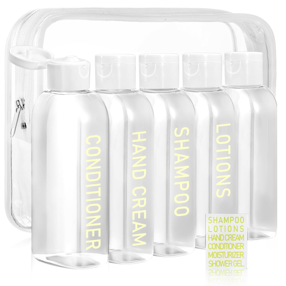 CHEODIN set de botellas de viaje para líquidos, fácil transporte y organización
