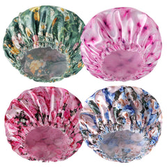 Gorra de ducha CHFONG de doble capa impermeable mantiene el cabello seco durante la ducha.