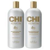 CHI Moisturize It Keratina Champú envase visible, hidratación profunda para cabello dañado