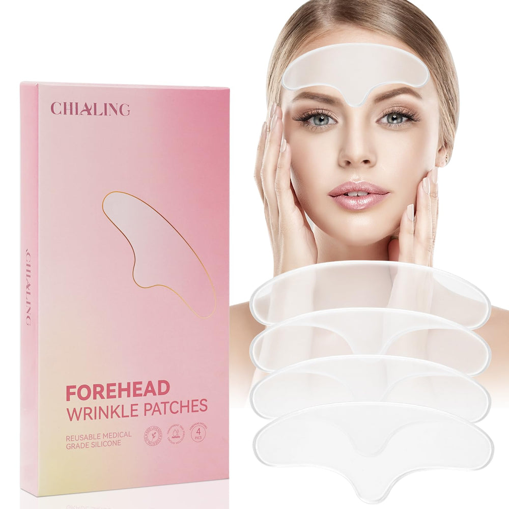 Chialing Forehead Wrinkle Patches pack ready for overnight smoothing.