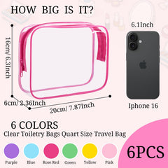 CHICAUP bolsas de aseo transparentes, útiles para controles de seguridad