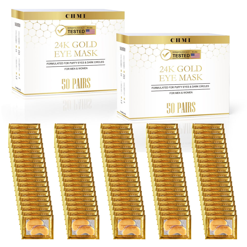 CHMI parches ojos 24K oro: brillo y frescura para la mirada.