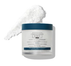 Christophe Robin: sal marina exfoliante para purificar el cuero cabelludo.