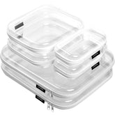 Chufa estuche duro transparente pequeño, ideal para cosméticos y accesorios de viaje