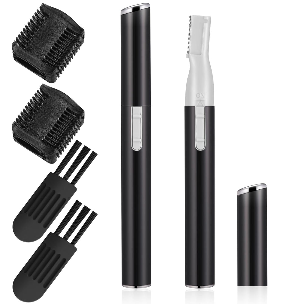 Chumia recortadora de cejas compacta, funciona con pilas para retoques en viaje.