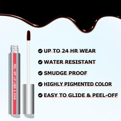 Cilrofelr delineador labial tinta mate rosa, color intenso sin parches.