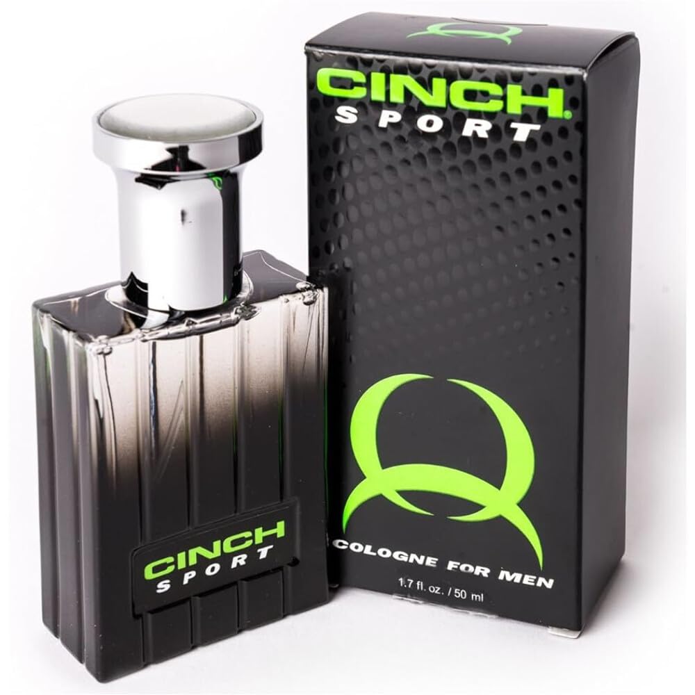 Cinch Sport Cologne bottle, a compact glass spray ideal for workouts and daily wear.