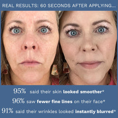 City Beauty Line-Blurring Wrinkle Filler démonstration avant apres sur le visage