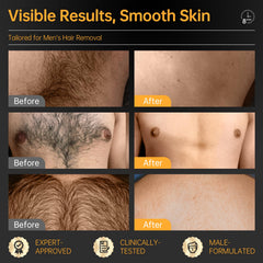 CKM crema depilatoria para hombre: aplicación con espátula para distribución uniforme.