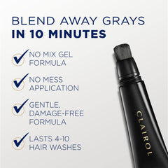 Clairol cubre canas en minutos con acabado suave.