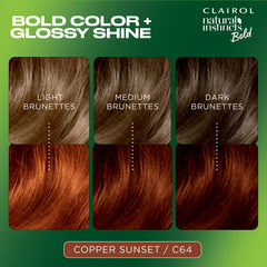 Activador de tinte para Clairol Instintos Naturales, efecto consistente.