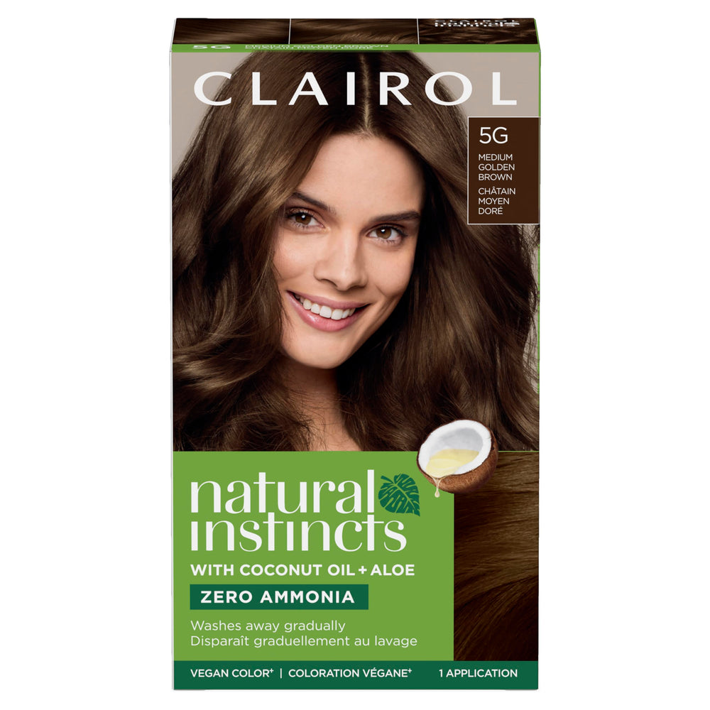 Clairol Natural Instincts Demi, coloración crema, aplicación suave para tono medio dorado