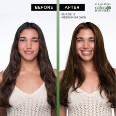 Guantes para aplicación del tinte Clairol Natural Instincts.