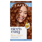 Clairol Nice'n Easy 6R aplica cobertura de canas natural y duradera.