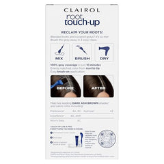Clairol tono 4A castaño oscuro ceniza cubre canas con cobertura total