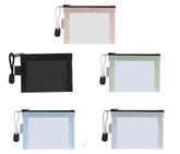 Classycoo bolsas malla mini con cremallera, vista frontal, ideal para llaves y monedas.