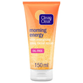Clean & Clear energia matutina en bote, exfoliante suave para piel fresca.