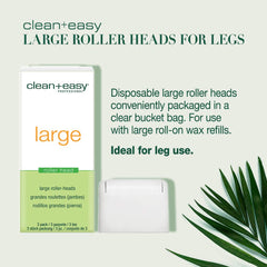 Clean + Easy aplicación suave de cera, sin goteos ni manchas.