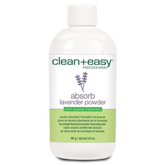 Polvo absorbente Clean + Easy para depilación con lavanda mantiene la piel seca