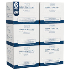 CLEAN SKIN CLUB Clean Towels XL paq. 6 para uso diario y secado facial suave.