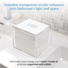 CLEAN SKIN CLUB diseño minimalista que combina con cualquier baño