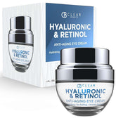 Clear Beauty crema-ojos hialuronico-retinol para hidratación profunda y suavidad en la mirada