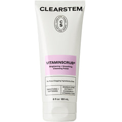 CLEARSTEM Vitaminscrub exfoliante facial, suaviza la piel y remueve células muertas para un aspecto renovado.